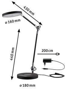 Paulmann 78010 - LED/11W Stmívatelná stolní lampa NUMIS 230V 2700-6500K černá