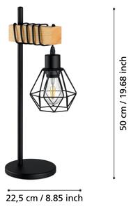 Eglo 44079 - Stolní lampa TOWNSHEND 1xE27/60W/230V