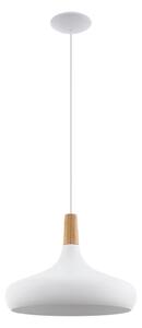 Eglo 901179-Lustr na lanku SABINAR 1xE27/40W/230V pr.40cm bílá-