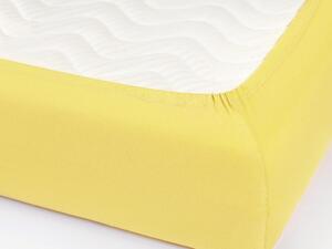 Dreamy Linens Prostěradlo jersey, žluté, do postýlky, napínací, 60 x 120 cm