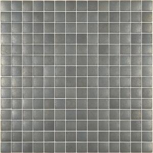 Hisbalit Skleněná mozaika šedá; stříbrná Mozaika 720 2,5x2,5 (33,3x33,3) cm - 25720MH