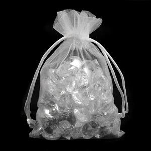 Stoklasa Pytlík organzový dárkový 720368/11, bílá, 10x15cm