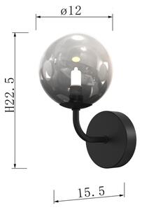 ONLI - Nástěnné svítidlo PALOMA 1xG9/10W/230V černá/kouřová