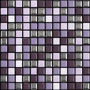 APPIANI Obklad keramická fialová Mozaika METROPOLITAN BUMP 02-25 2,5x2,5 (30x30) cm - XMBM702