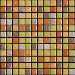 APPIANI Obklad keramická žlutá Mozaika NATURA 03-25 2,5x2,5 (30x30) cm - XNAT703