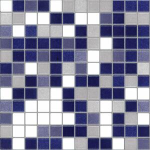 APPIANI Obklad keramická modrá Mozaika XWELL708 2,5x2,5 (30x30) cm - XWEL708