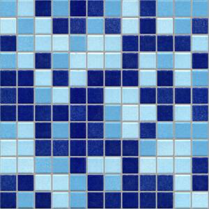 APPIANI Obklad keramická modrá Mozaika XWELL716 2,5x2,5 (30x30) cm - XWEL716