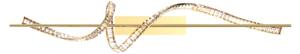 Zuma Line MD3170-1-3GT - LED Lustr na lanku ATHESA LED/24,5W/230V 2700-6000K +DO