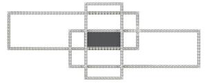 Zuma Line MX7907-3B-3BT- LED Stropní svítidlo ERVI LED/52W/230V 2700-6000K černá