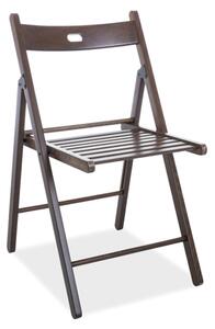 Dřevěná skládací židle BRENDA - ořech