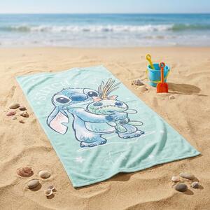 Jerry Fabrics Dětská plážová osuška LILO A STITCH BUDDIES, mintová, froté, 70x140cm