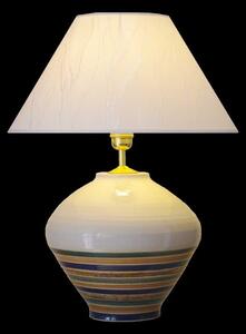 Keramická lampa L202, Linea - Lampa se stínidlem-zlaté doplňky