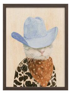 Tištěný obraz s rámem 30x40 cm Howdy Cat – Styler