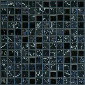 MOSAVIT Obklad skleněná černá Mozaika GALAXY KARAT 2,5x2,5 (31,6x31,6) cm - GALKAR