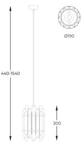 Zuma Line P0556-01D-V7V7 - Lustr na lanku ALEXANDRIA 1xE14/40W/230V zlatá