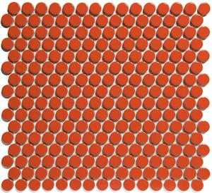 The Mosaic Factory Keramická mozaika oranžová Mozaika Orange Glossy prům. 1,9 (31,5x29,4) cm - VKN060