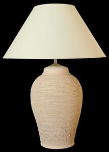 Keramická lampa N408, Natur - Lampa se stínidlem-stříbrné doplňky