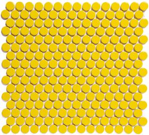 The Mosaic Factory Keramická mozaika žlutá Mozaika Yellow Glossy prům. 1,9 (31,5x29,4) cm - VKN030