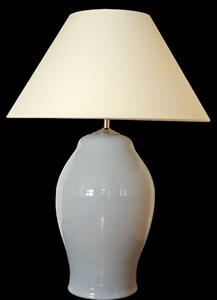 Keramická lampa C 605, šedá - Lampa se stínidlem-stříbrné doplňky