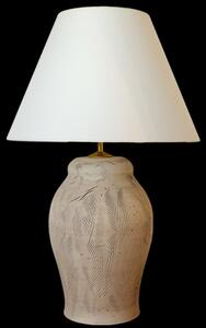 Keramická lampa N415, Natur, 70cm - Lampa se stínidlem-zlaté doplňky