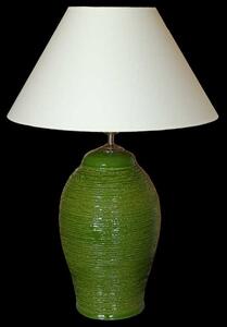 Keramická lampa C 604, zelená - Lampa se stínidlem-zlaté doplňky