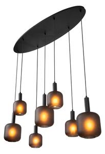 Lucide 45405/07/30 - Lustr na lanku ELOISE 7xE27/40W/230V černá