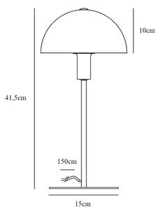 Nordlux - Stolní lampa ELLEN 1xE14/40W/230V zlatá/bílá