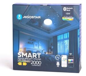 Aigostar-LED RGBW Koupelnové stropní svítidlo LED/18W/230V IP44+dálkové ovládání
