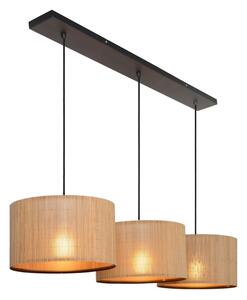 Lucide 03429/03/30 - Lustr na lanku MAGIUS 3xE27/40W/230V bambus