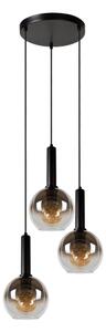 Lucide 45402/13/30 - Lustr na lanku MARIUS 3xE27/40W/230V černá