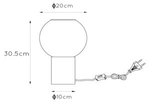 Lucide 45502/01/30 - Stolní lampa MARIUS 1xE27/40W/230V černá