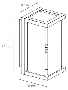 Lucide 27885/01/30 - Venkovní nástěnné svítidlo CLAIRE 1xE27/15W/230V IP54 černá