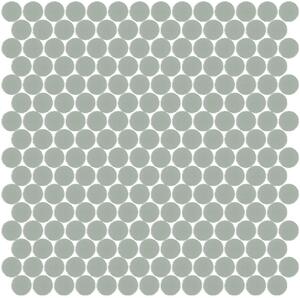 Hisbalit Skleněná mozaika šedá Mozaika 108A SATINATO kolečka prům. 2,2 (33,33x33,33) cm - KO108ALH