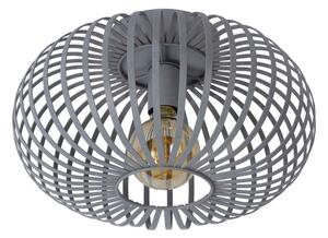 Lucide 78174/40/33 - Stropní svítidlo MANUELA 1xE27/60W/230V pr. 39,5 cm šedá