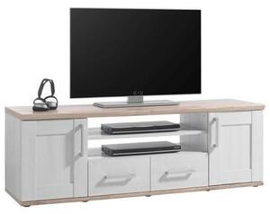 NÍZKÁ KOMODA, bílá, barvy modřínu, 152/50/44 cm Xora - TV stolky & komody pod TV, Online Only