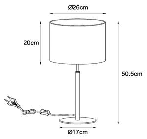 Lucide 45509/81/30 - Stolní lampa MAYA 1xE27/40W/230V černá