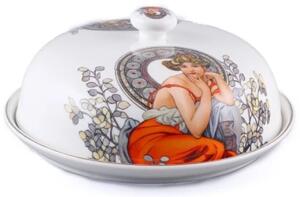 Home Elements Talíř s poklopem Mucha tmavý, porcelánový