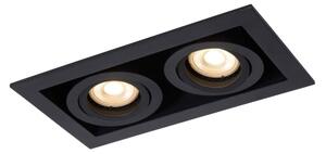 Lucide 09926/02/30 - Podhledové svítidlo CHIMNEY 2xGU10/50W/230V černá