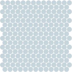 Hisbalit Skleněná mozaika modrá Mozaika 315B SATINATO kolečka prům. 2,2 (33,33x33,33) cm - KO315BLH