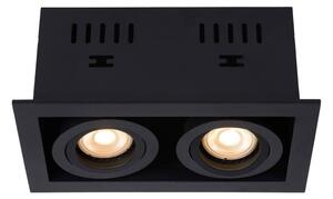 Lucide 09926/02/30 - Podhledové svítidlo CHIMNEY 2xGU10/50W/230V černá