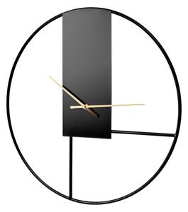 Nástěnné hodiny pr. 50 cm 1xAA černá/zlatá