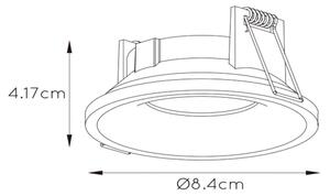 Lucide 09923/01/31 - Koupelnové svítidlo ZIVA 1xGU10/50W/230V IP44 bílá