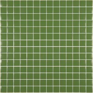 Hisbalit Skleněná mozaika zelená Mozaika 221A MAT 2,5x2,5 2,5x2,5 (33,33x33,33) cm - 25221AMH