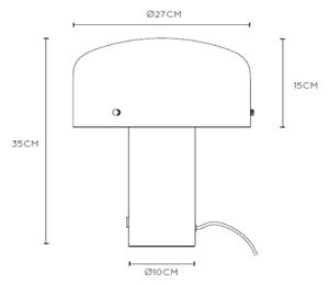 Lucide 05539/01/02 - Stmívatelná stolní lampa TIMON 1xE27/25W/230V pr. 27 cm