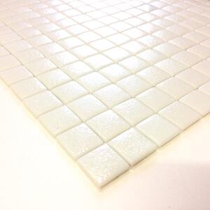 Hisbalit Obklad skleněná bílá Mozaika 103A PROTISKLUZ 2,5x2,5 2,5x2,5 (33,33x33,33) cm - 25103ABH