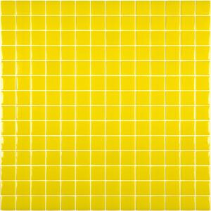 Hisbalit Obklad skleněná žlutá Mozaika 302C LESK 2,5x2,5 2,5x2,5 (33,3x33,3) cm - 25302CLH