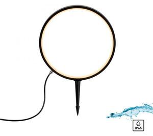 JUST LIGHT LED venkovní svítidlo se zápichem průměr 32cm černá IP65 s časovačem do zahrady 3000K LD 19510-18