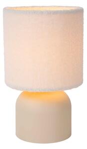 Lucide 10516/01/38 - Stolní lampa WOOLLY 1xE14/40W/230V krémová