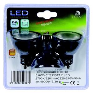SADA 3x LED Stmívatelná žárovka MR16 GU10/5W/230V 3000K - Lucide 49006/15/30
