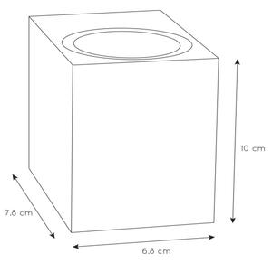 Lucide 69800/01/30 - Venkovní nástěnné svítidlo ZARO 1xGU10/35W/230V IP44 černá